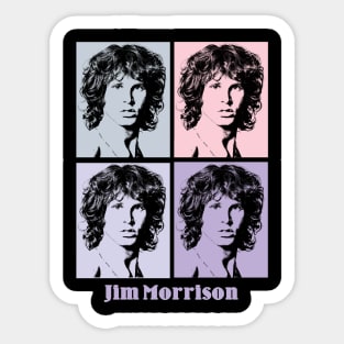 Jim Morrison 80s Pop Art Sticker